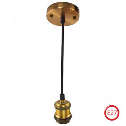  TESLA 021-003-0001 светильник подвесной  Е27 золотой