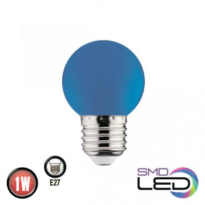 RAINBOW лампа светодиодная синяя G45
