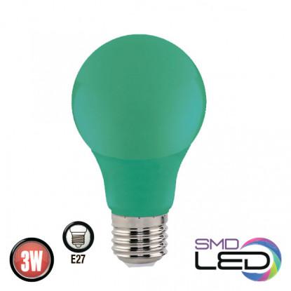 SPECTRA лампа светодиодная зеленая A60